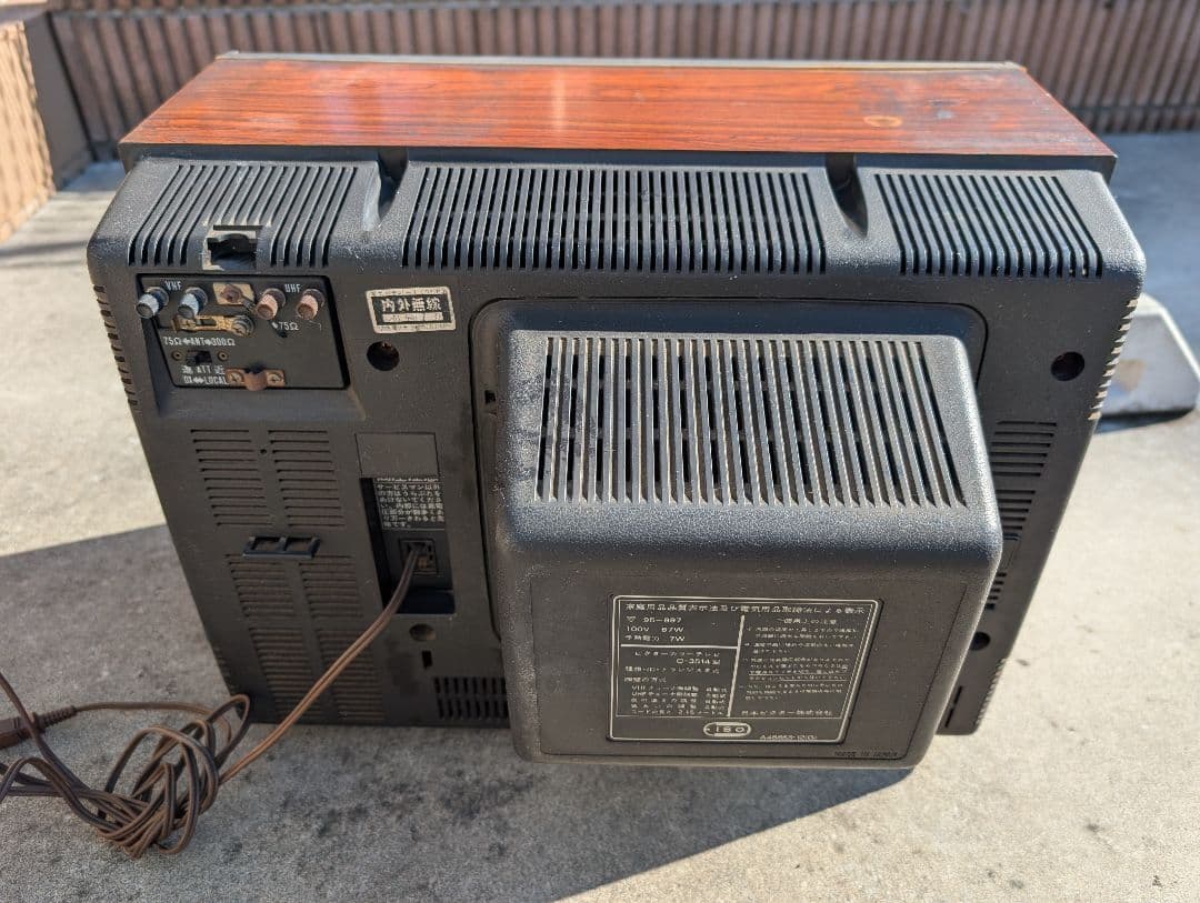 希少！！ビクター カラーTV　c-3514型 ブラウン管TV 木目調　ジャンク