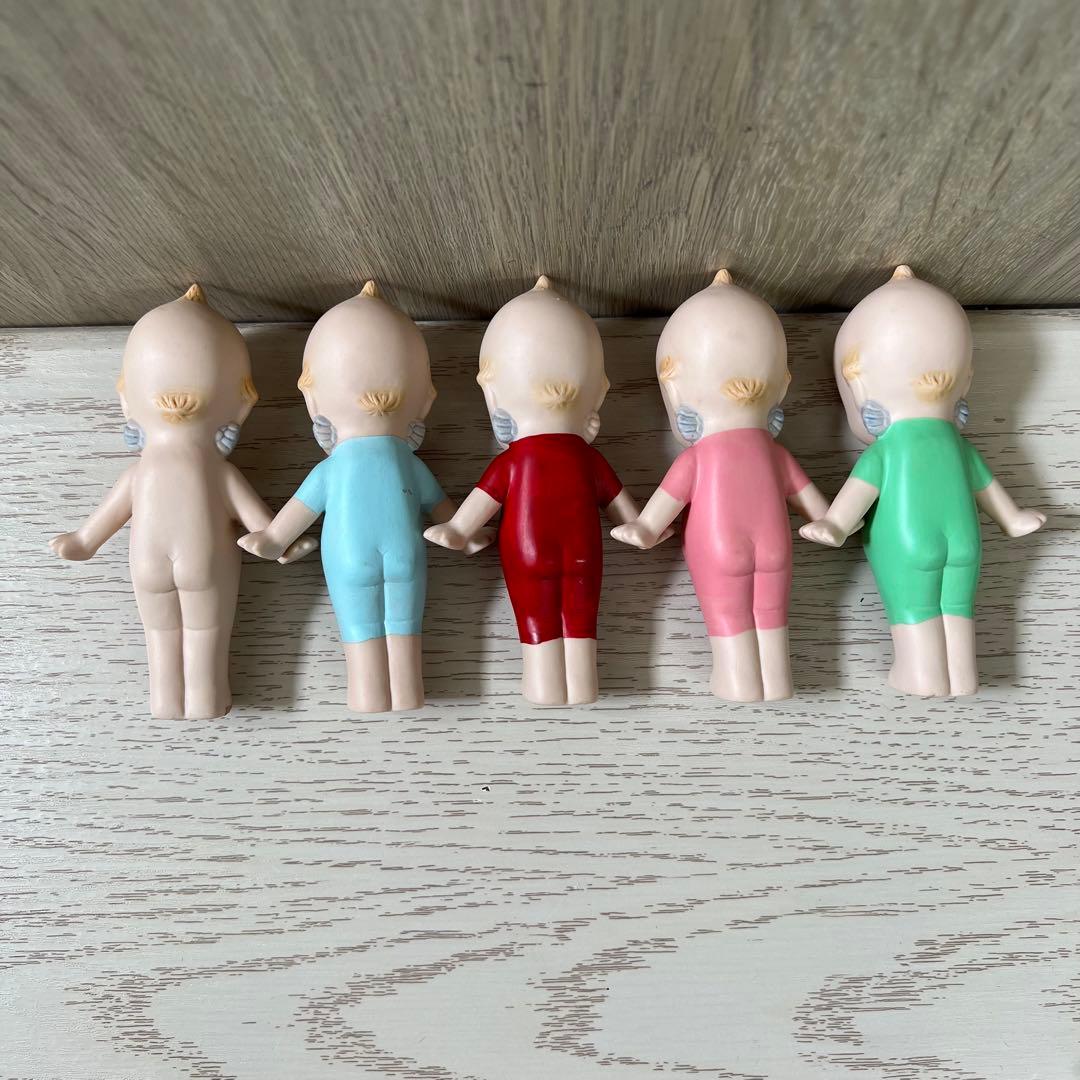 キューピー　置物　陶器　アンティーク　5つセット