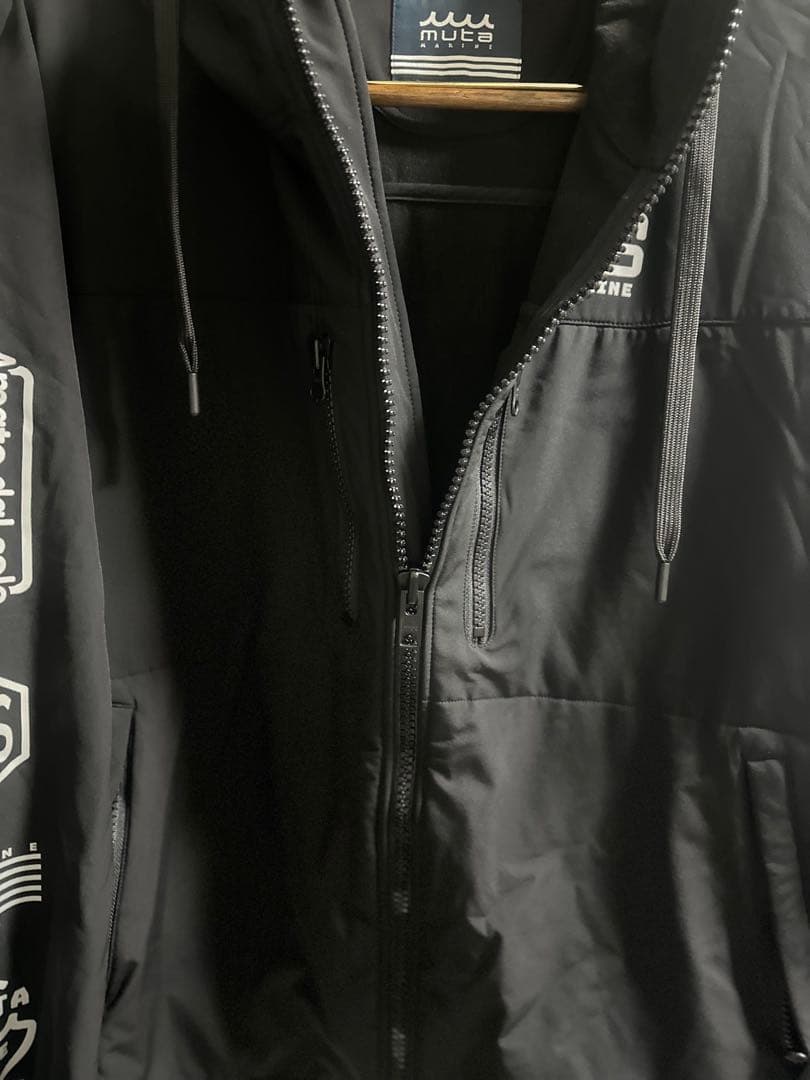 muta 3LAYER ボンディングパーカー　ブラック