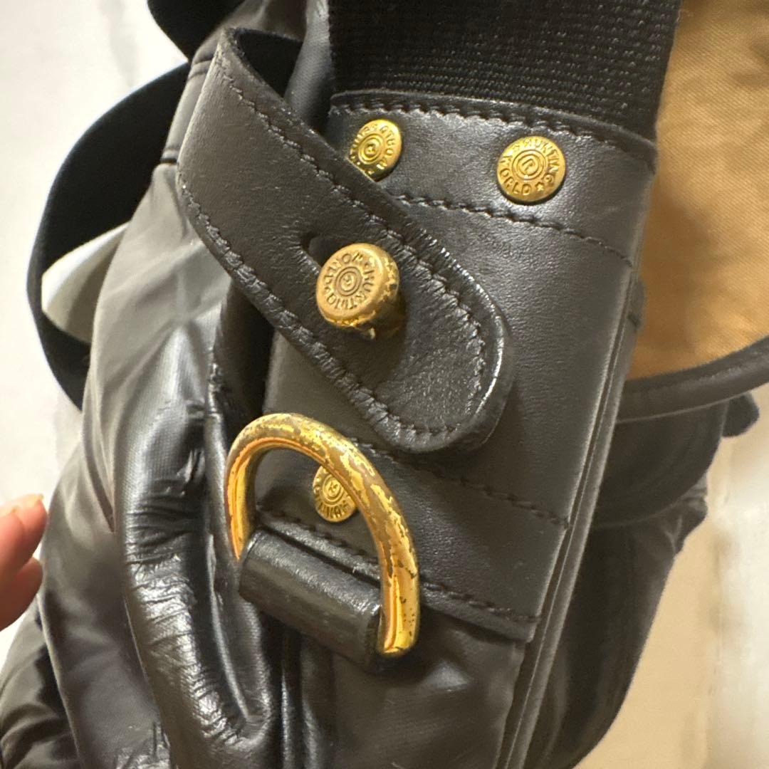 ハンティングワールド　バチュークロス　ショルダーバッグ　黒