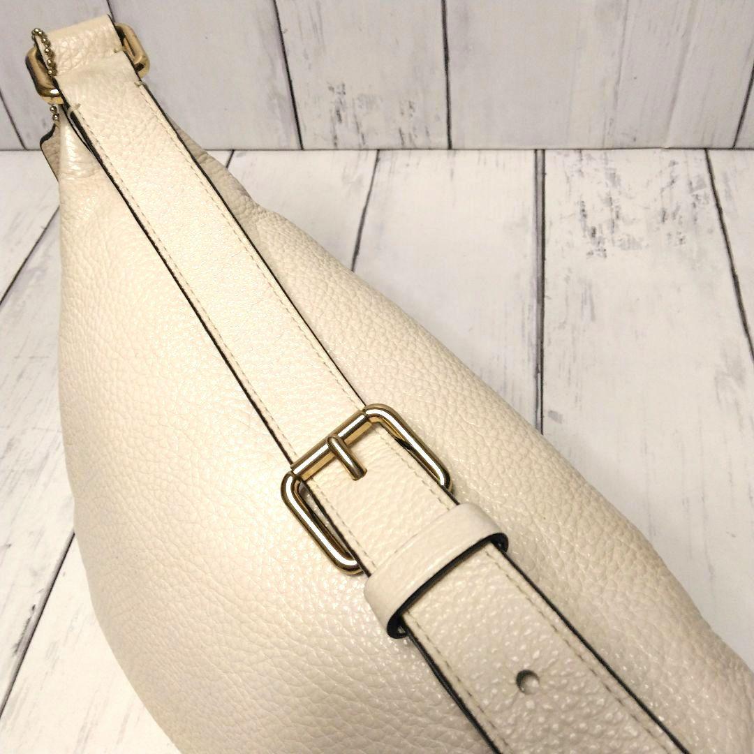 COACH　ウエストポーチ　シボ革　ロゴ　オールレザー　M1980-F48738