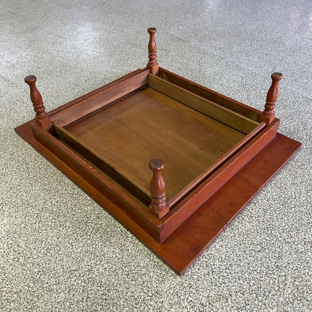 ちゃぶ台 ろくろ脚 折りたたみ テーブル a