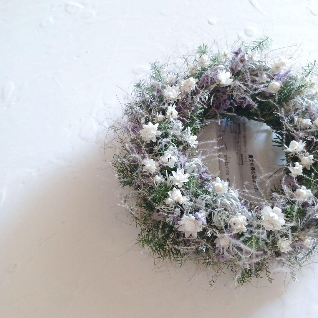 【小さな魔女の棲む森 ～asamoya～】ドライフラワー リース