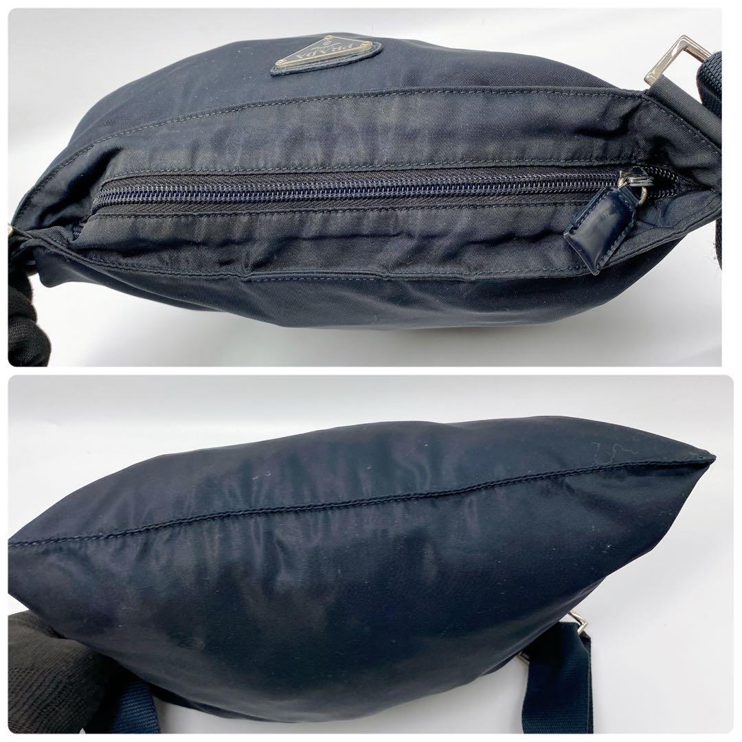 PRADA プラダ ナイロン ショルダーバッグ 三角ロゴ ブラック　男女兼用