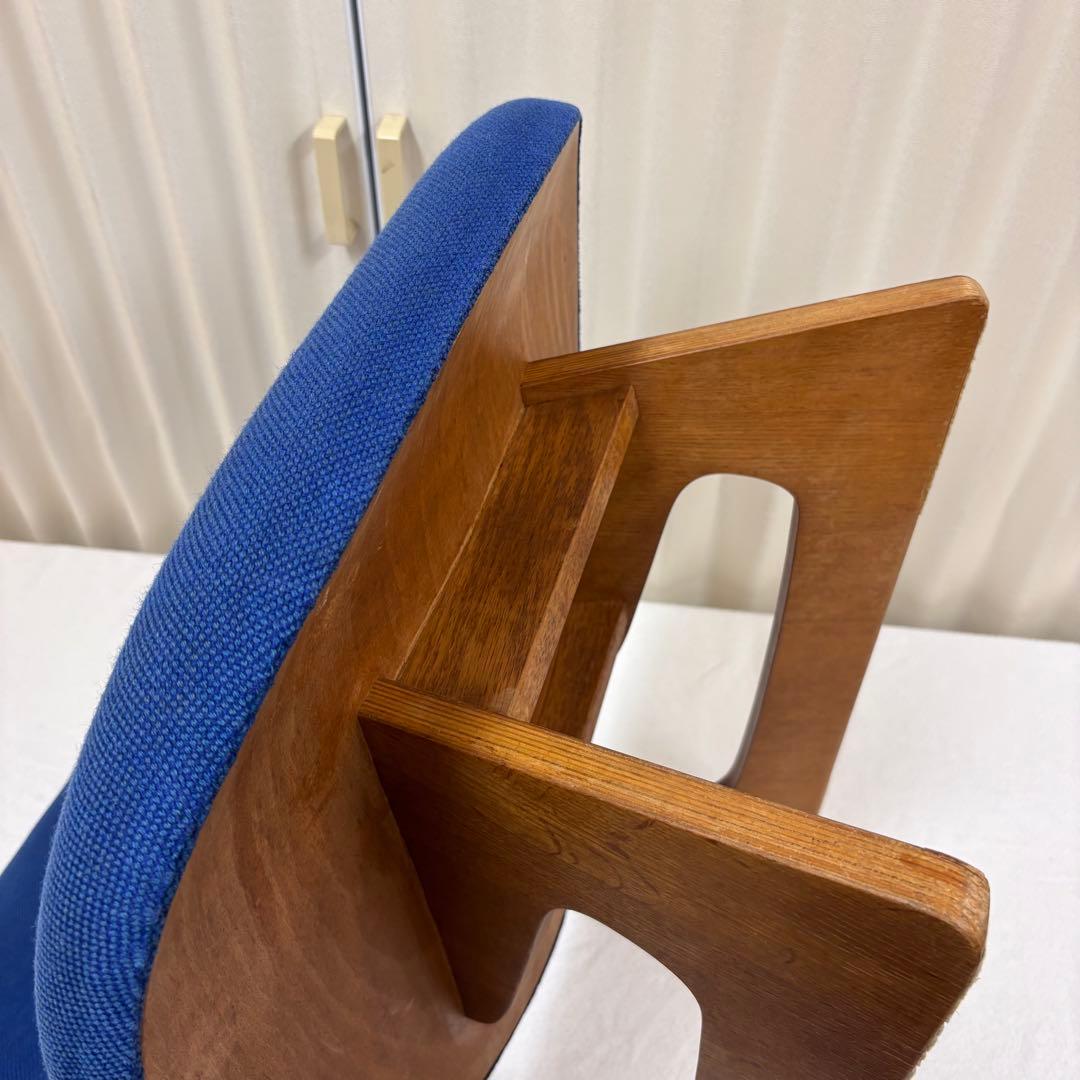 天童木工　TENDO　低座椅子　ブルー　長大作