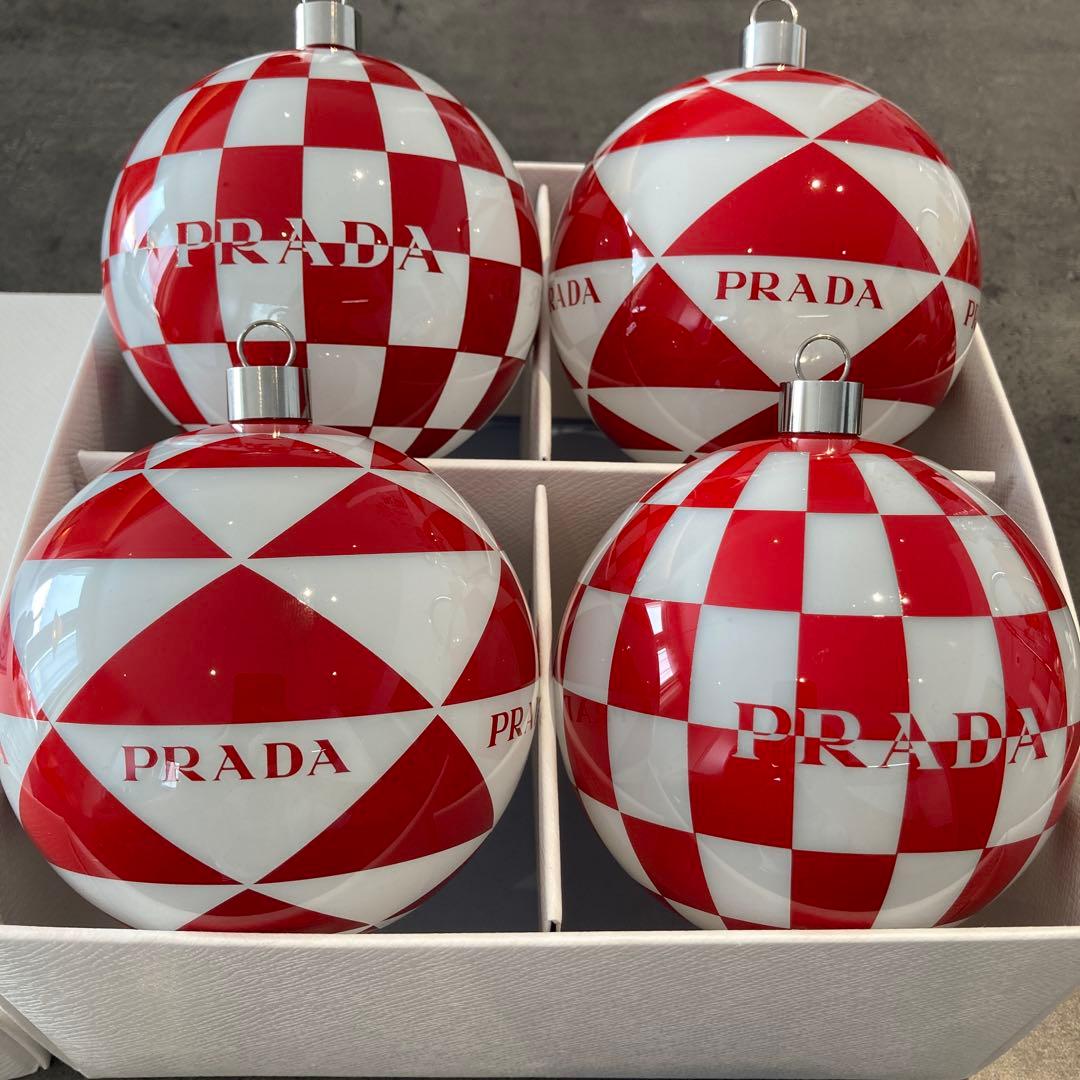 【極美品】PRADA プラダ クリスマスオーナメント ガラス飾り