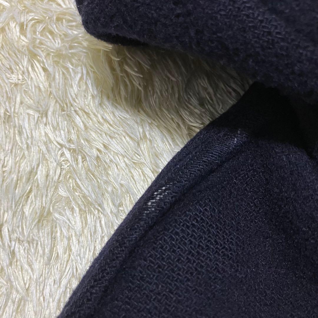 バーバリーロンドン　ダッフルコート　ノバチェック　ロング　ネイビー　英国製　L