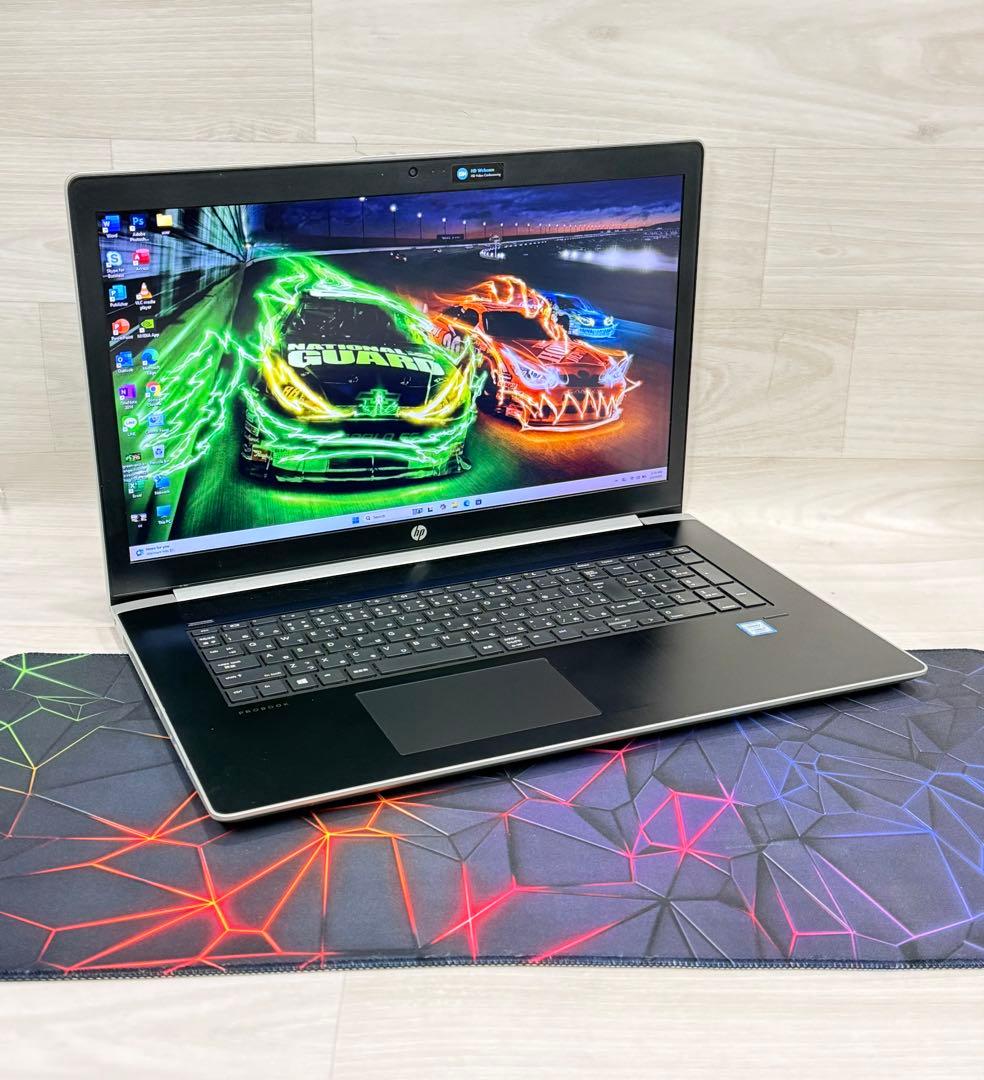 HPノートPC NVIDIA搭載i7/16GB/256+1TBフルHD17インチ