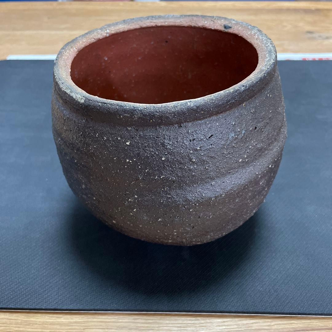 中川伊作　知花南蛮焼き　花いけ　水指