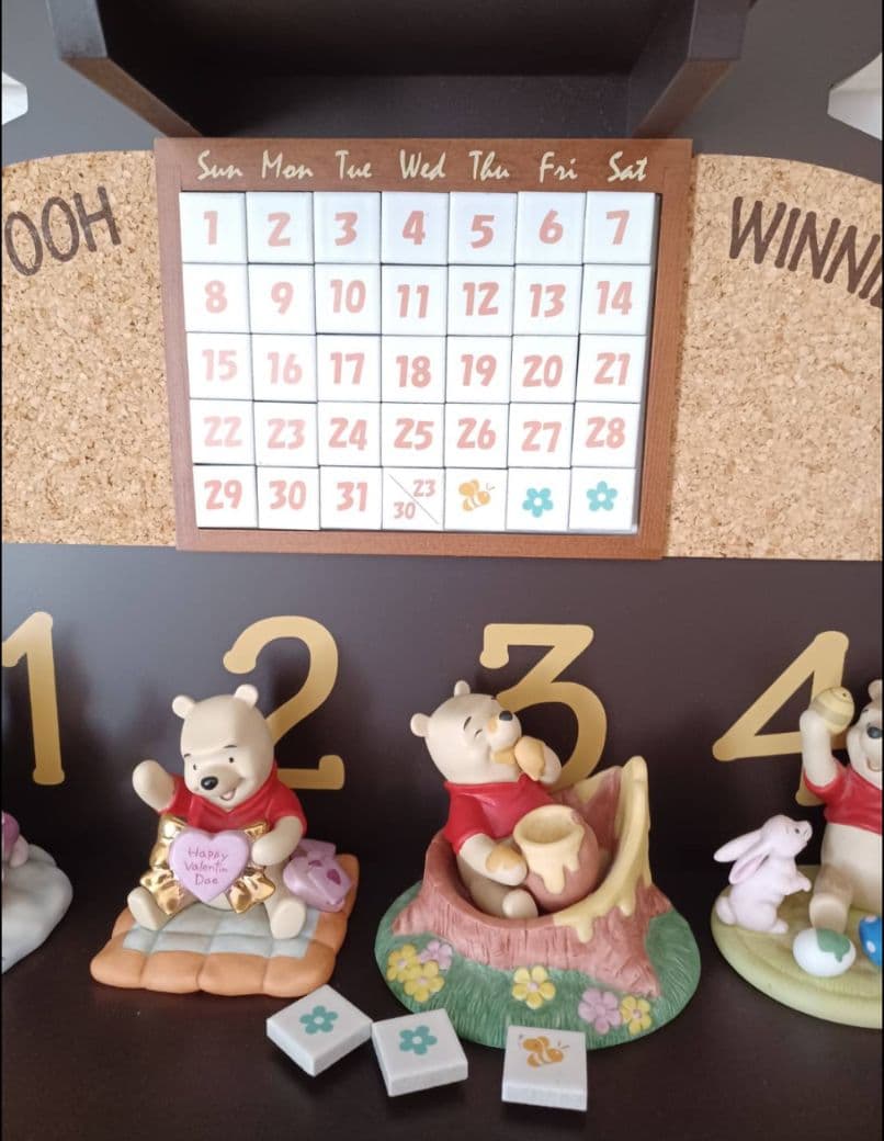 ◆超美品珍品♡WINNIE THE PHOO 万年カレンダー 超希少インテリア