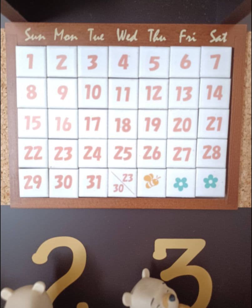 ◆超美品珍品♡WINNIE THE PHOO 万年カレンダー 超希少インテリア