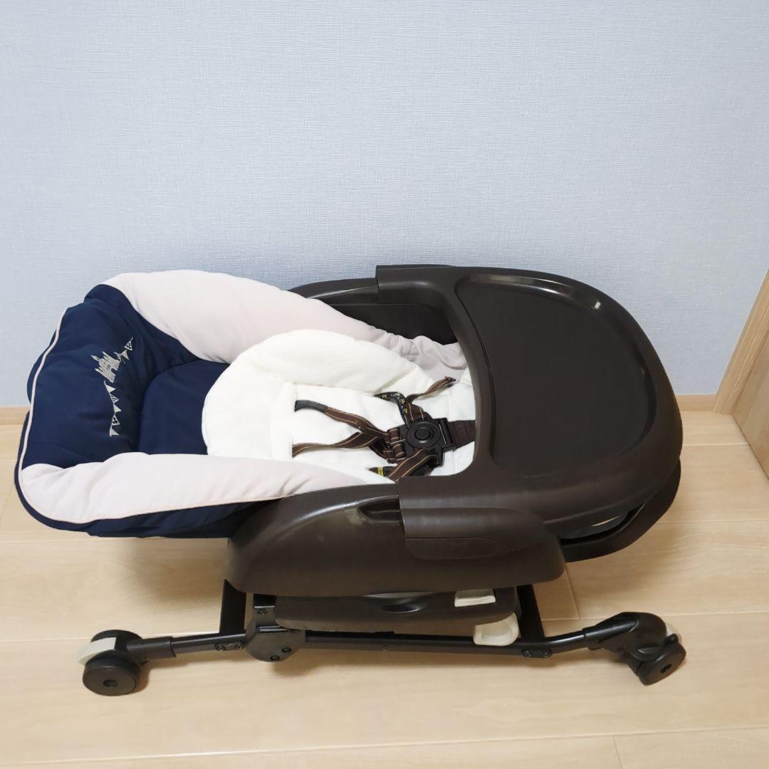 【美品】コンビ　combi　ネムリラ　ハイローチェア　手動　シンプライト