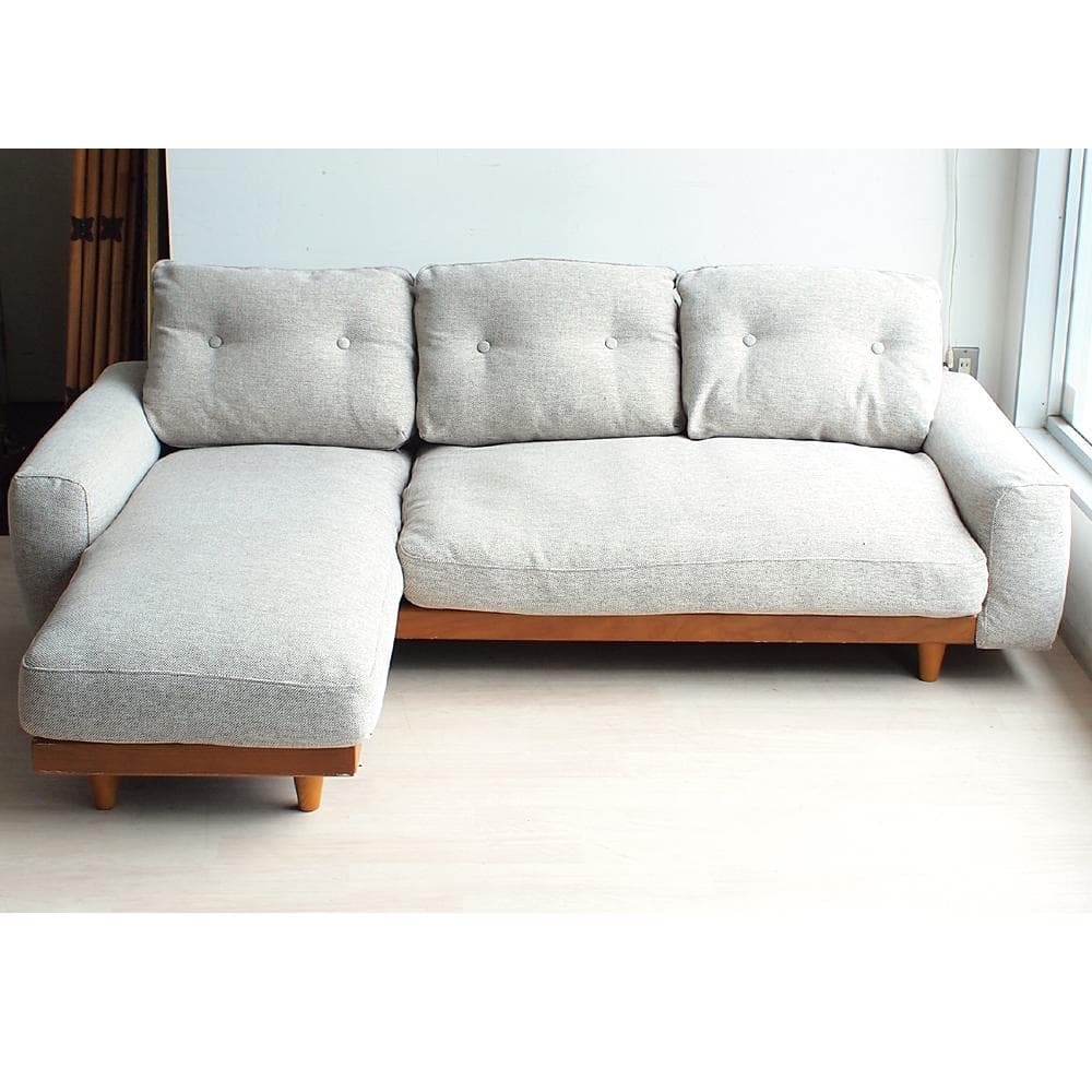 ウニコ/unico ベサン/BETHAN 3人掛け カウチソファ ZR24034