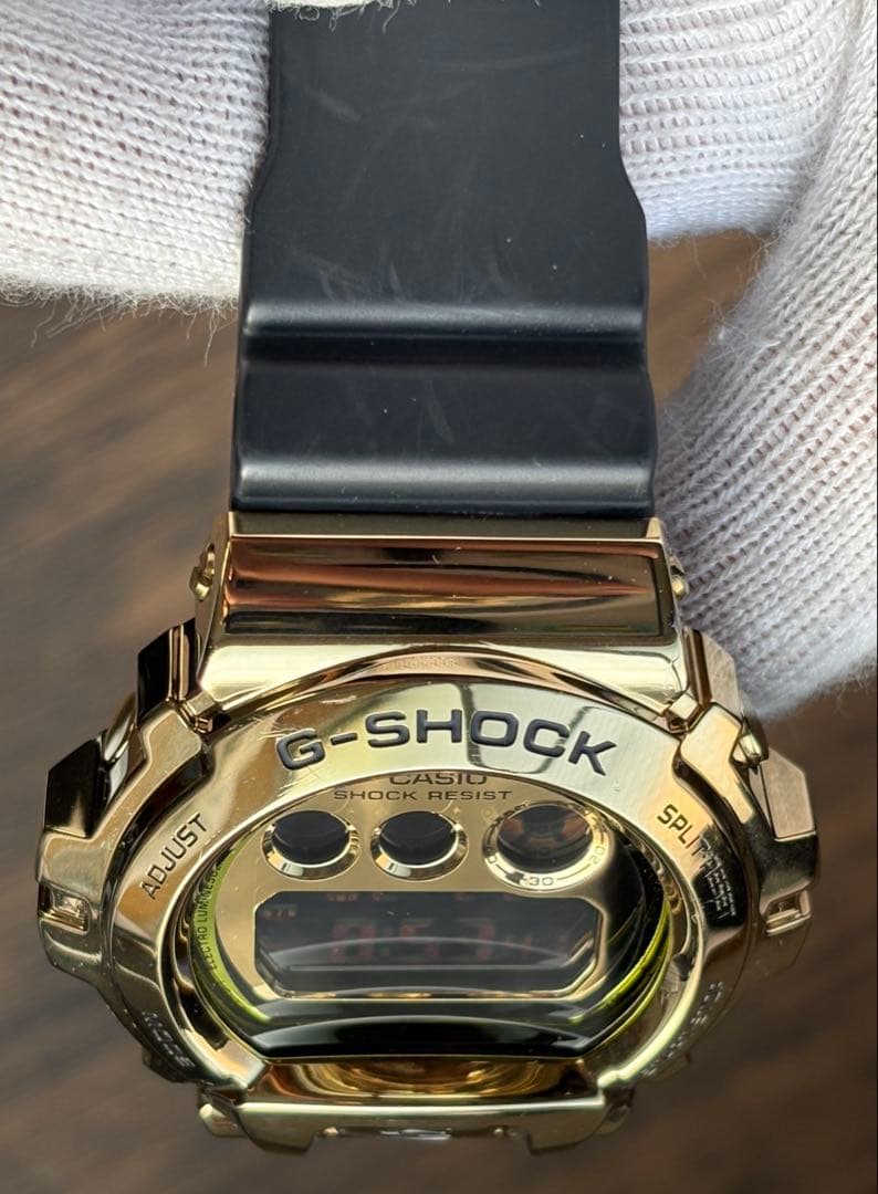 美品 G-SHOCK GM-6900G-9JF ゴールド メタル 6900