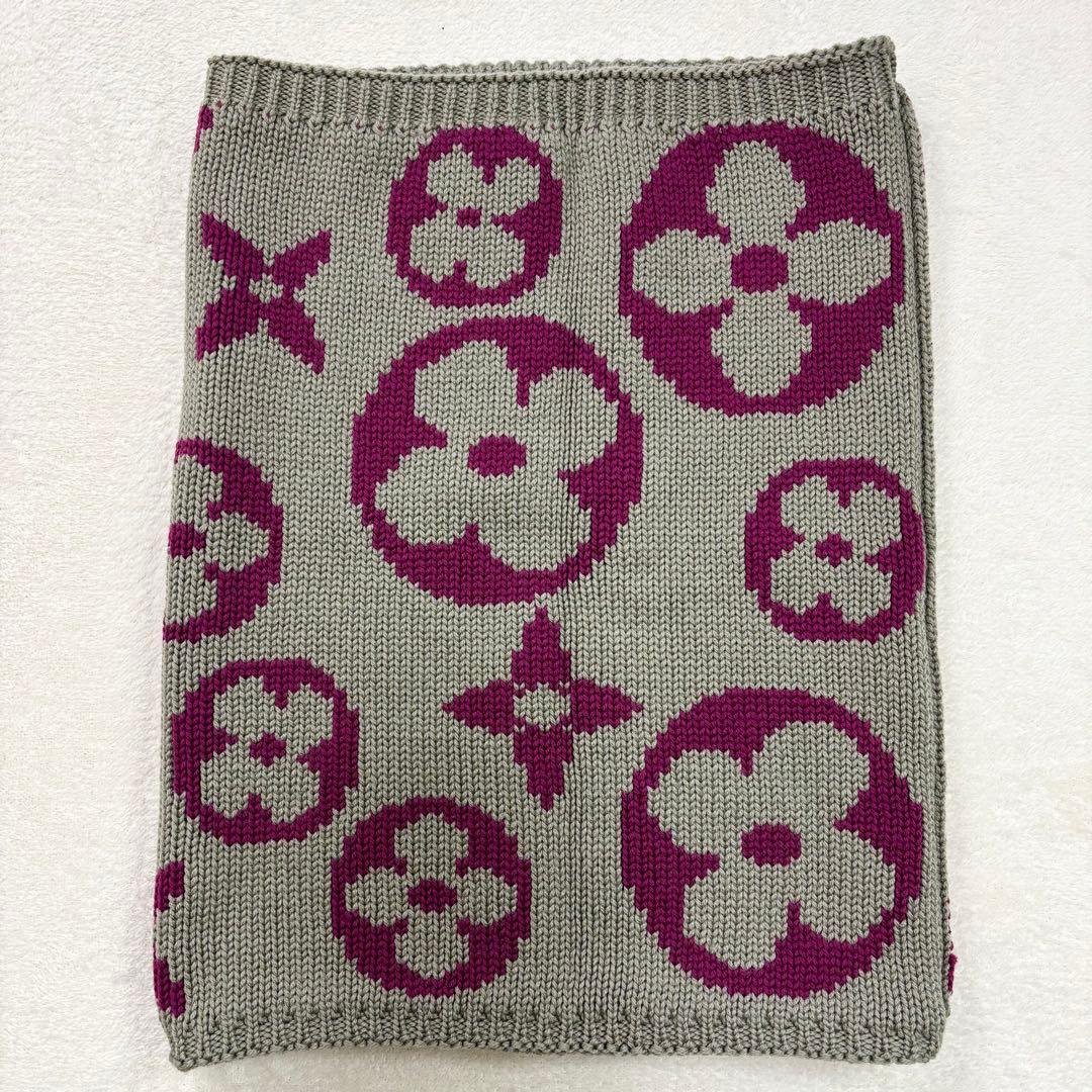 未使用級 ルイヴィトン スヌードグランフロア ネックウォーマー モノグラム