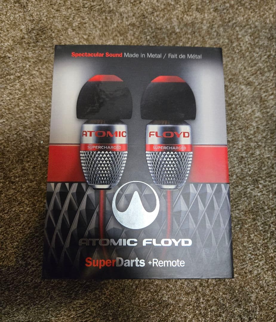 イヤホン Atomic Floyd SuperDarts + Remote