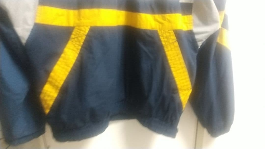 90s STARTER ノートルダム ナイロンアノラック ハーフジップ 韓国古着