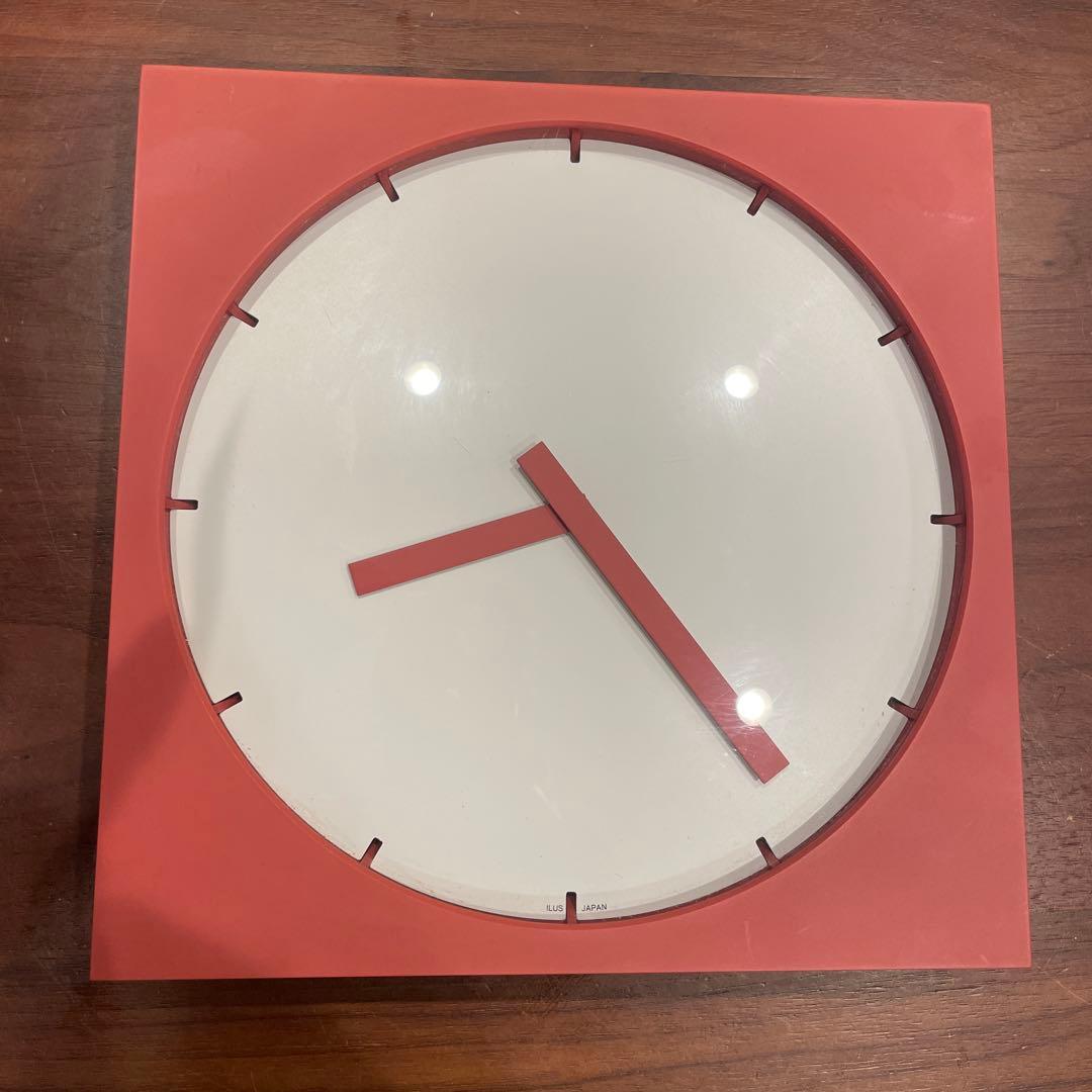 GANBARAウォールクロック ピンク 川崎和男