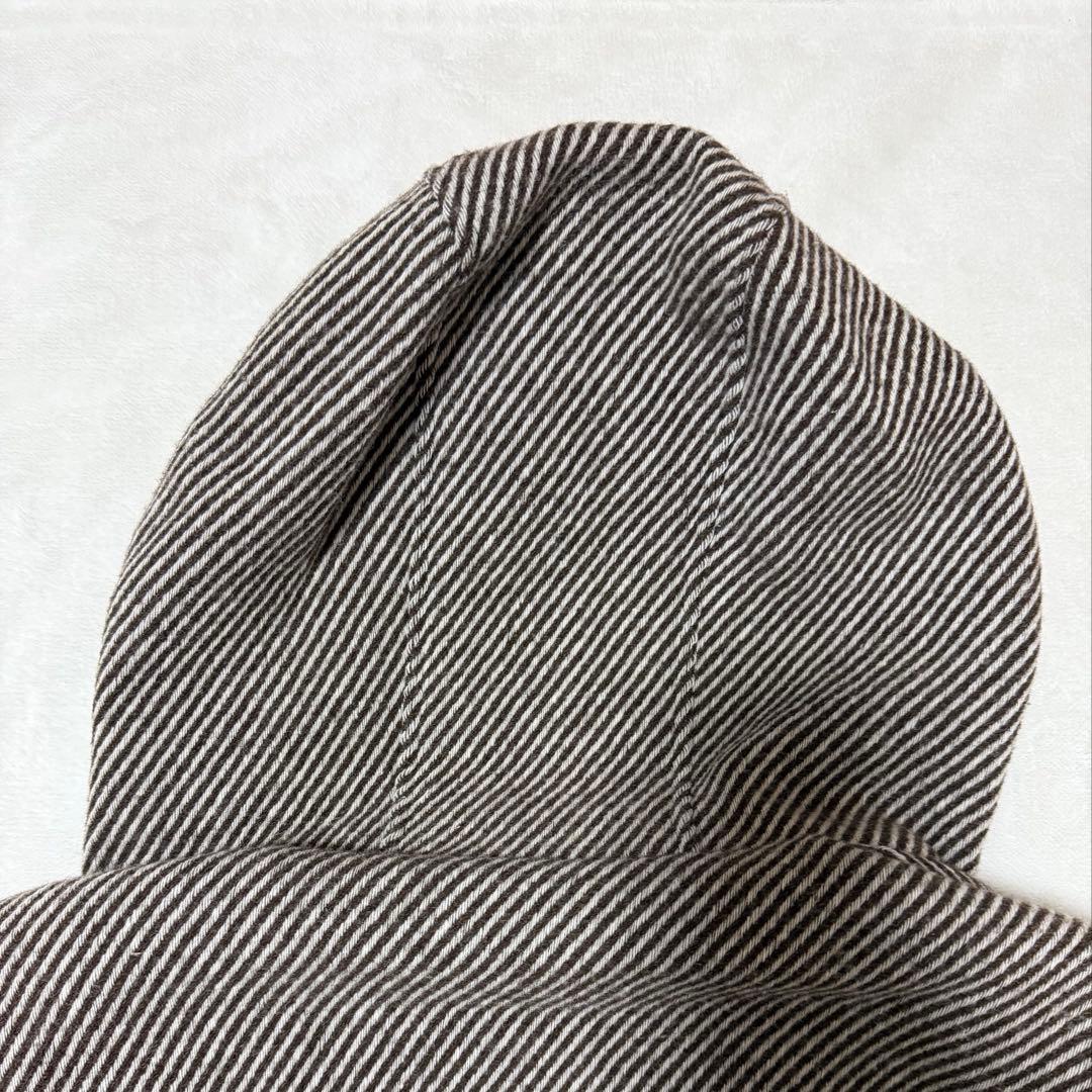 HERNO ヘルノ ストライプ ダッフルコート ブラウン ダッフル 46