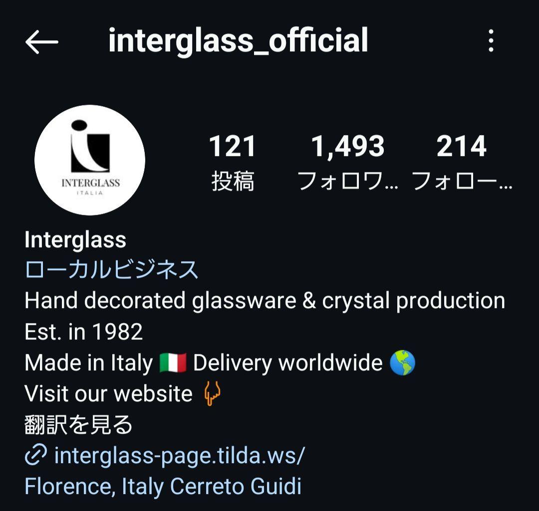 INTERGLAS インターグラス　イタリア製　スープ皿　銀彩