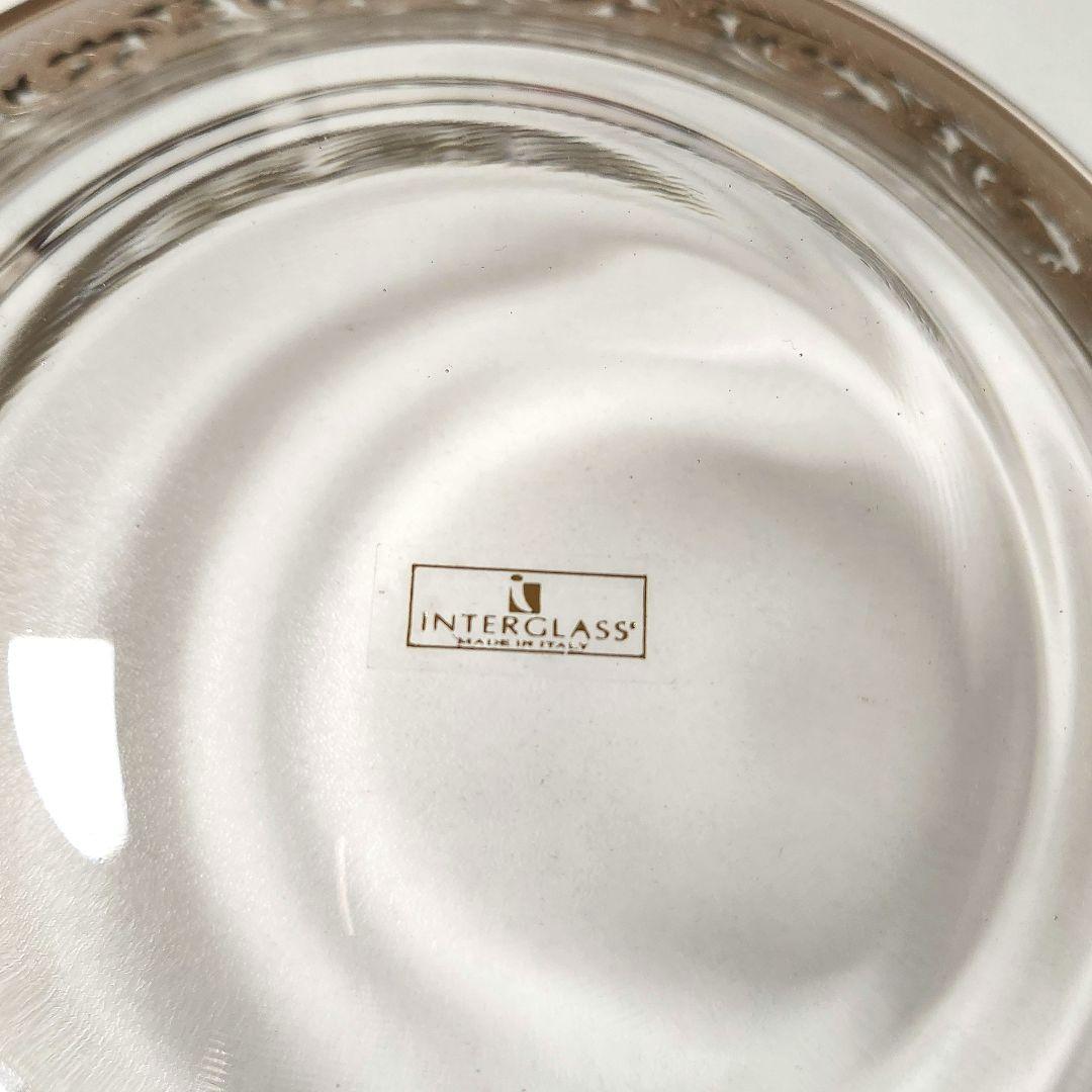 INTERGLAS インターグラス　イタリア製　スープ皿　銀彩