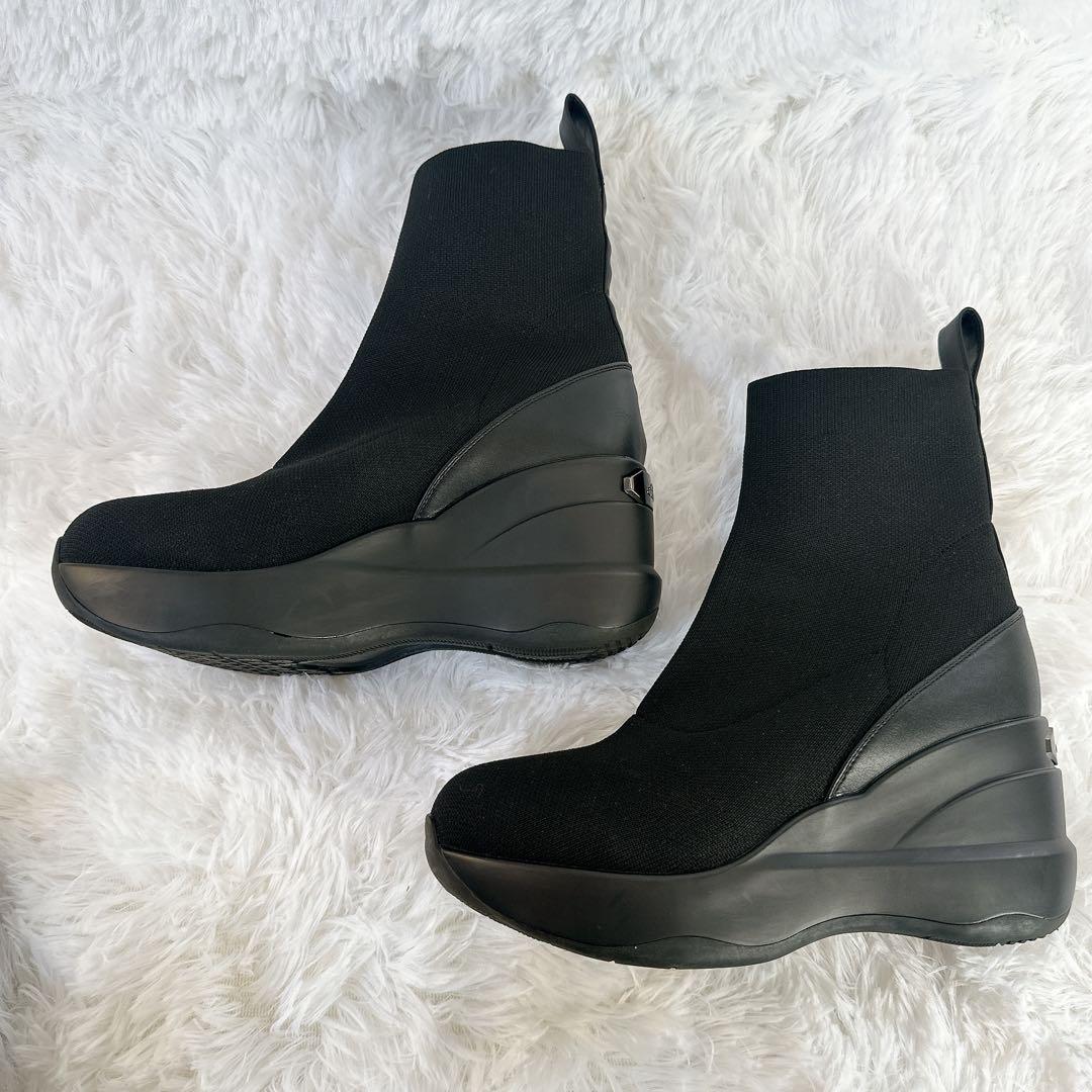 RinnorMORE レッグニットブーツ ブラック L ソックスブーツ