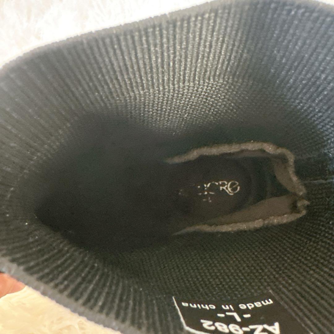 RinnorMORE レッグニットブーツ ブラック L ソックスブーツ