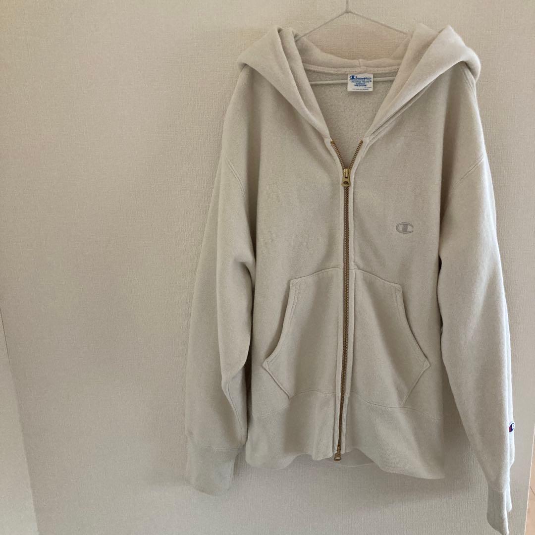 framework チャンピオン 別注リバースウィーブWジップパーカー