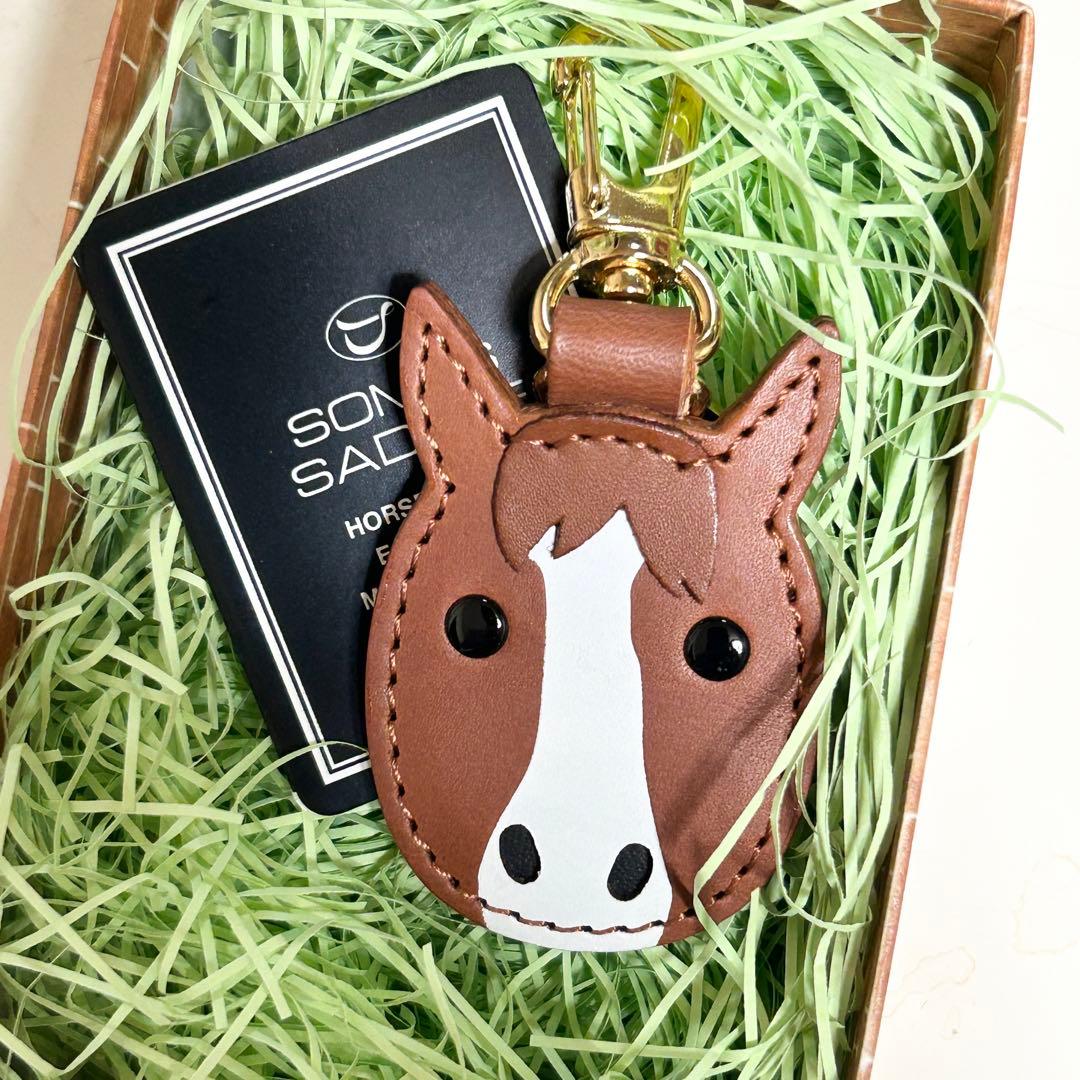 ソメスサドル アッシュゴールド メンコキーホルダー 砂川限定