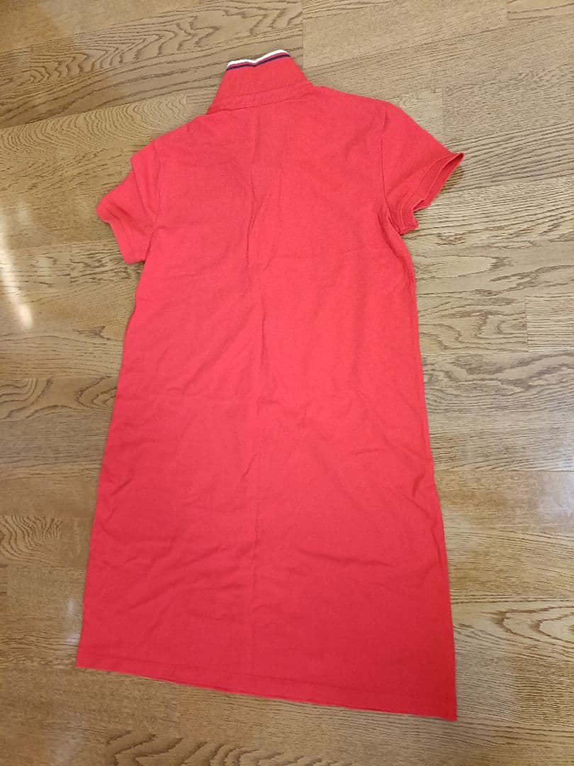 新品タグ付き トミーヒルフィガー レディースポロシャツ レッド M