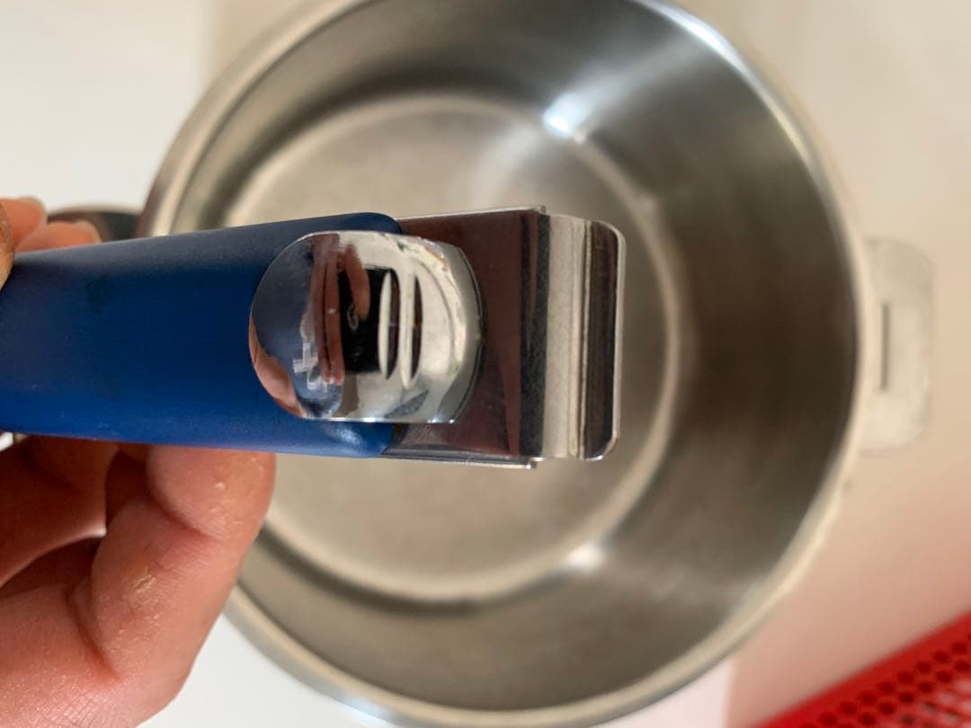 クリステル CRISTEL グラフィット 浅型鍋 両手鍋 青いハンドル