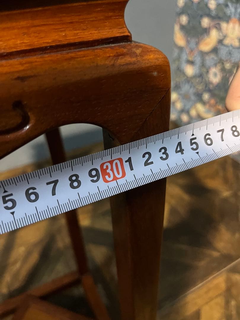 カリモク 花台 インテリア 昭和レトロ アンティーク 飾り台