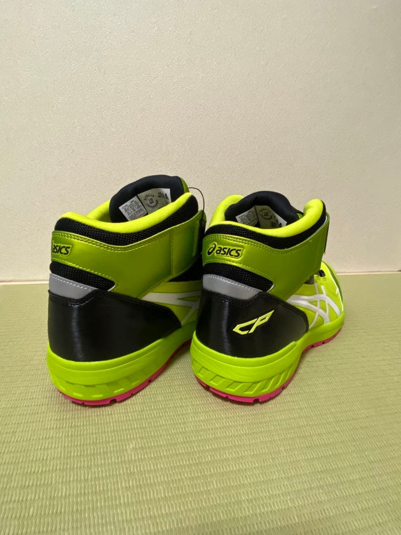 asics CP304 BOA 28cm ネオンライム　ピンク