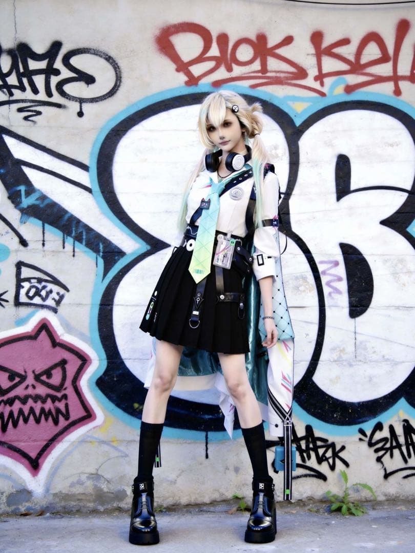 鳴潮 リンネー コスプレ セット済みウィッグ付き フルセット