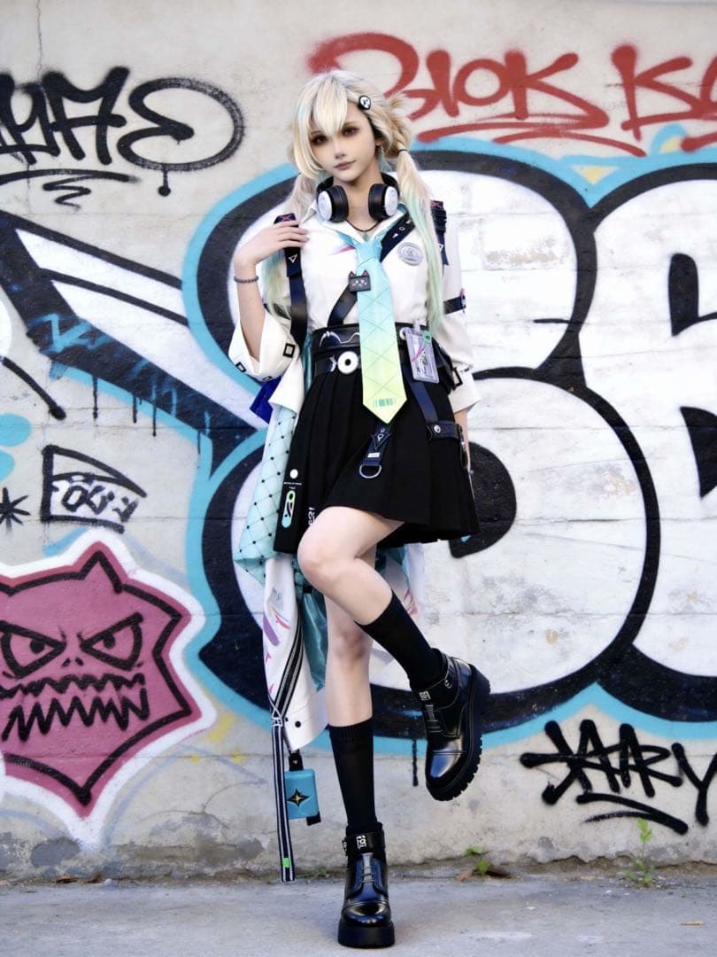 鳴潮 リンネー コスプレ セット済みウィッグ付き フルセット