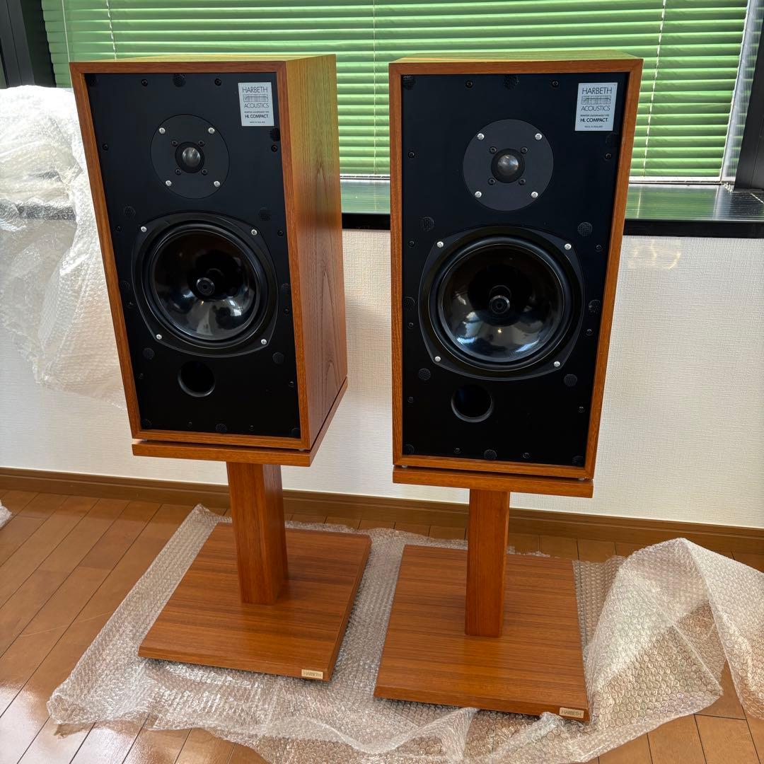 Harbeth hl compact 木製スピーカースタンド