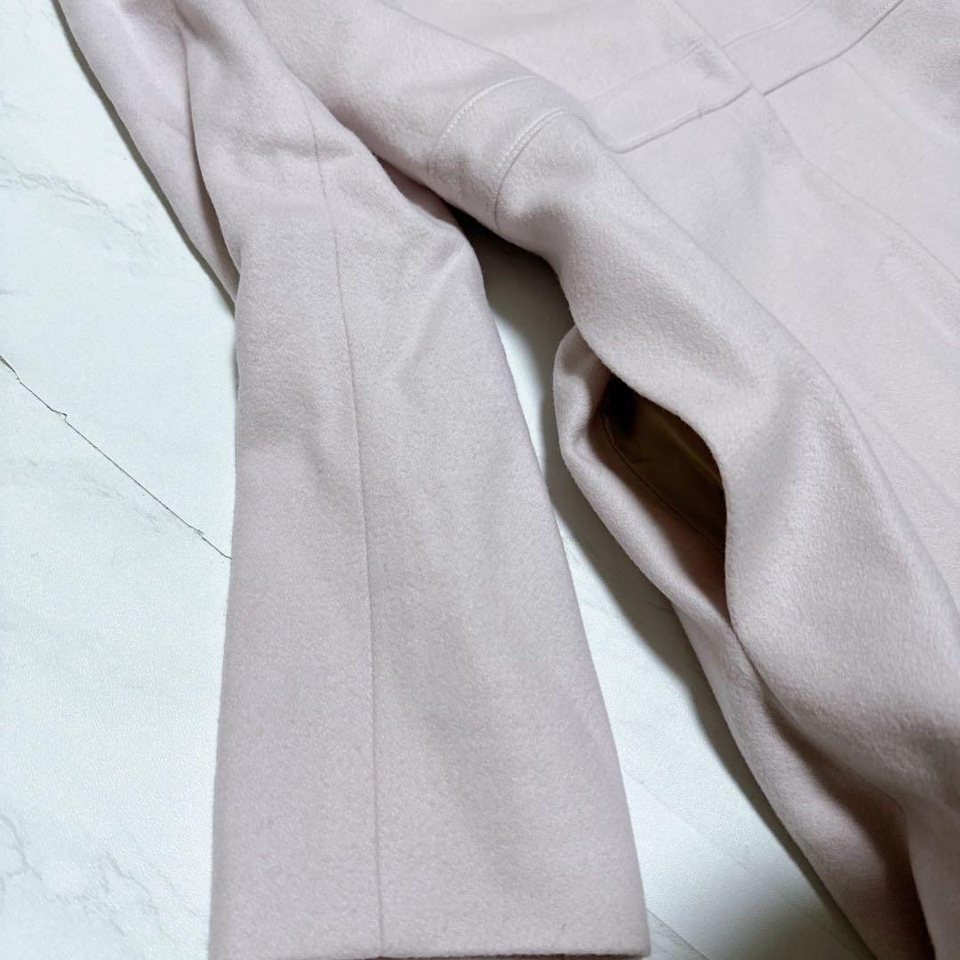 TOCCA ウールショールカラーコート　22AW ピンク　Oサイズ