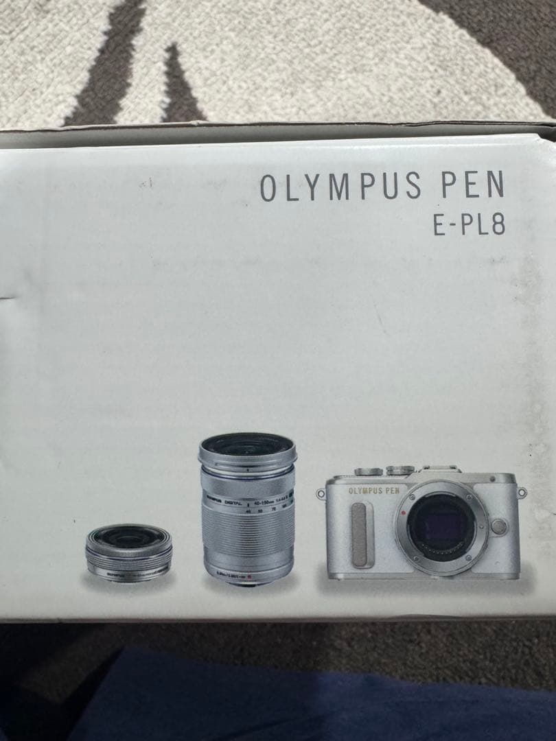 新品 OLYMPUS PEN E-PL8 ホワイト 本体レンズセット オリンパス
