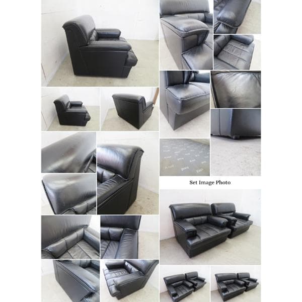 KNOLL/ノール■ヴィンテージ■1人掛けソファ■総本革■ブラック■モダン■