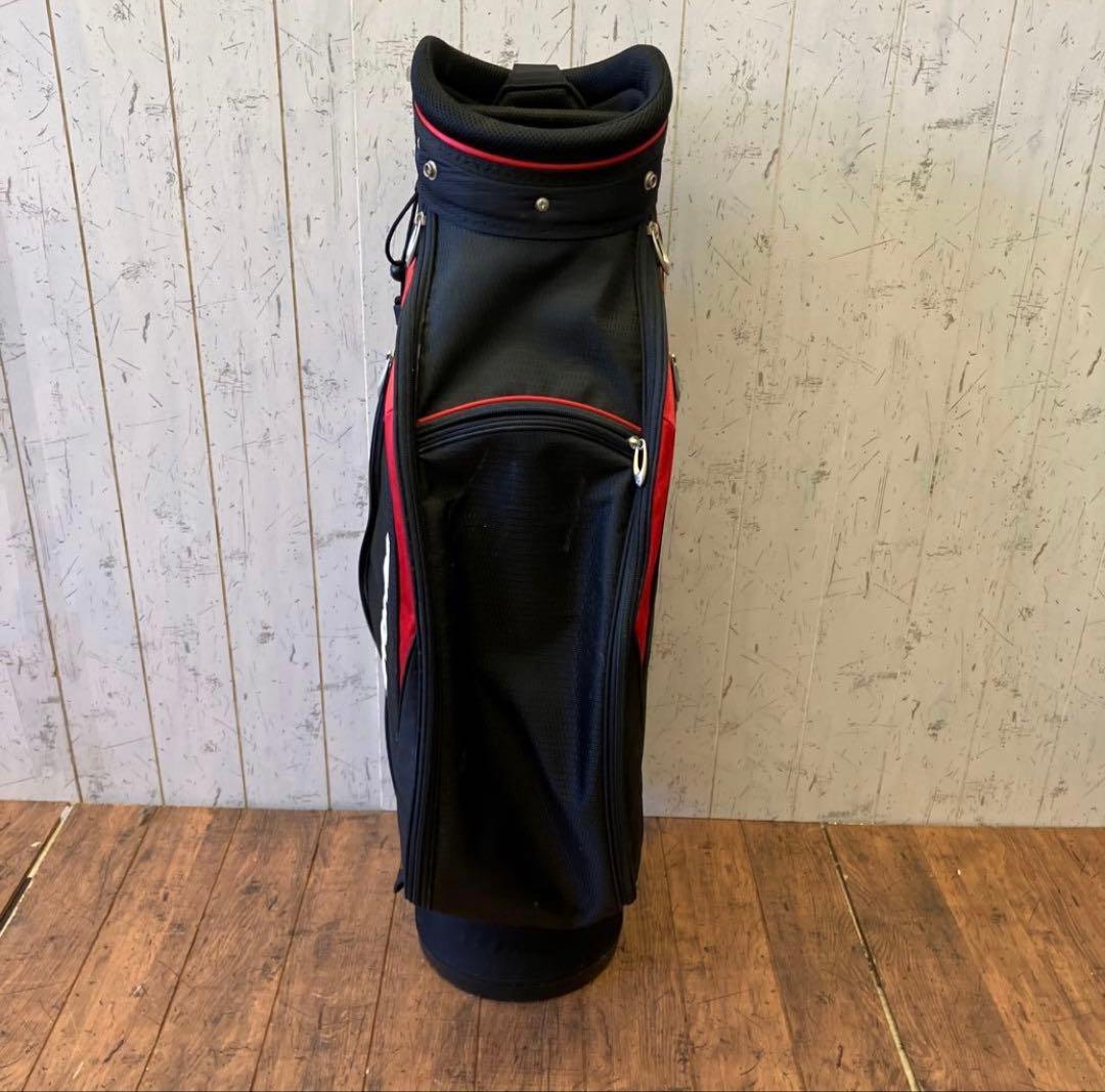 テーラーメイド TaylorMade ゴルフバッグ 黒/赤 キャディバッグ 収納
