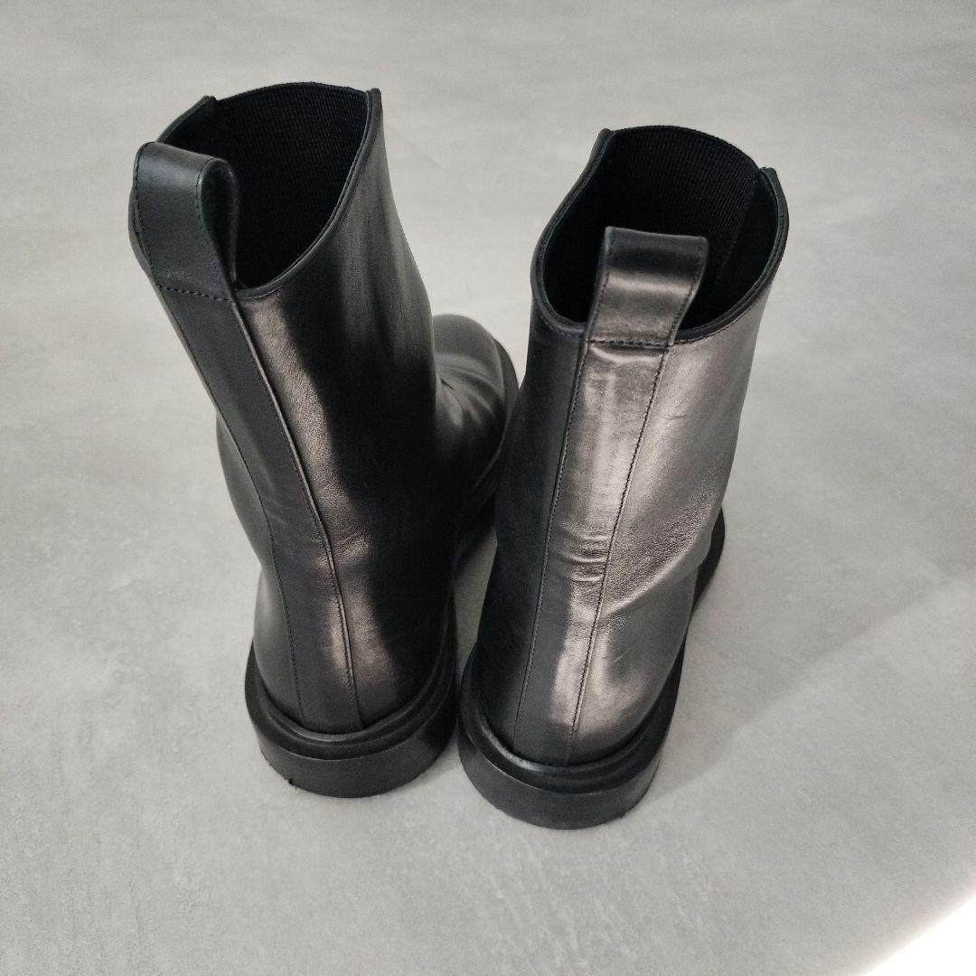 ジルサンダー　サイドゴアブーツ　ブラック38
