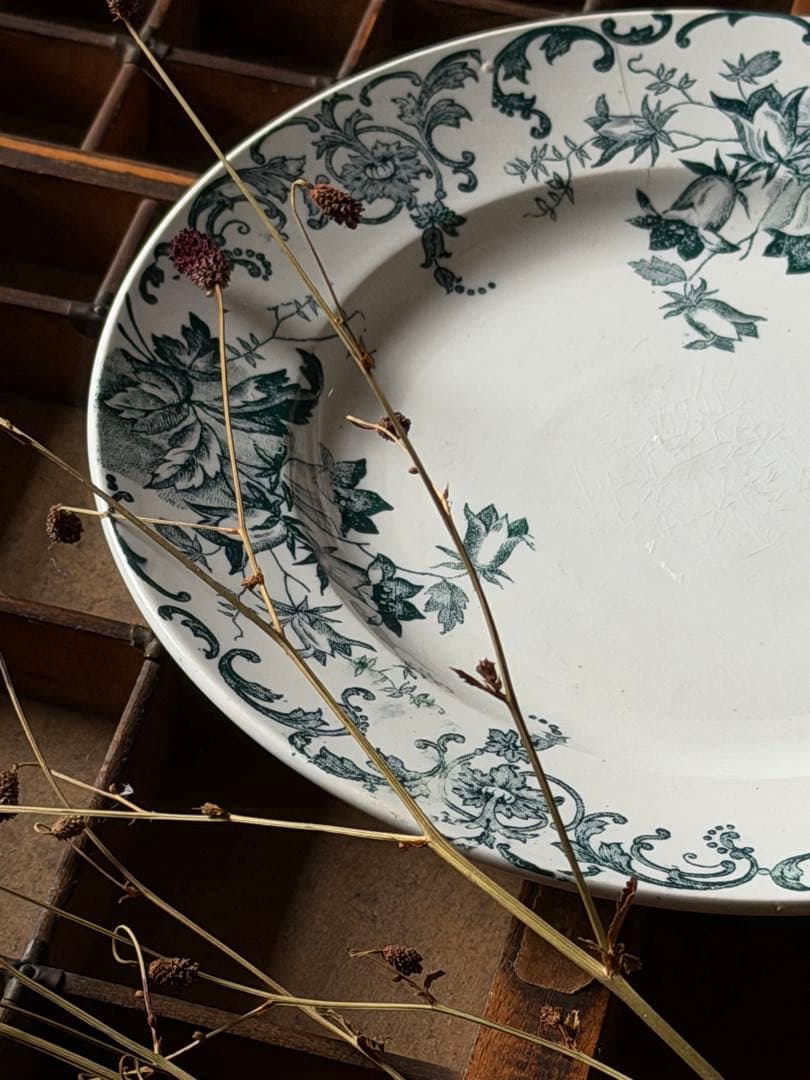 ⚫︎2set⚫︎フランスアンティーク⚫︎ SAINT-AMAND深青カンパーニュ 深皿