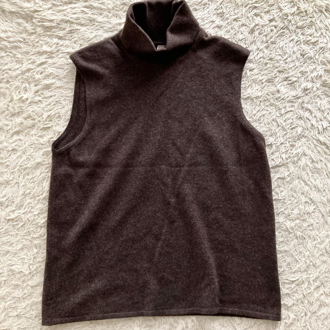 レア 美品　エルメス　L ニット　カーディガン　アンサンブル　ブラウン