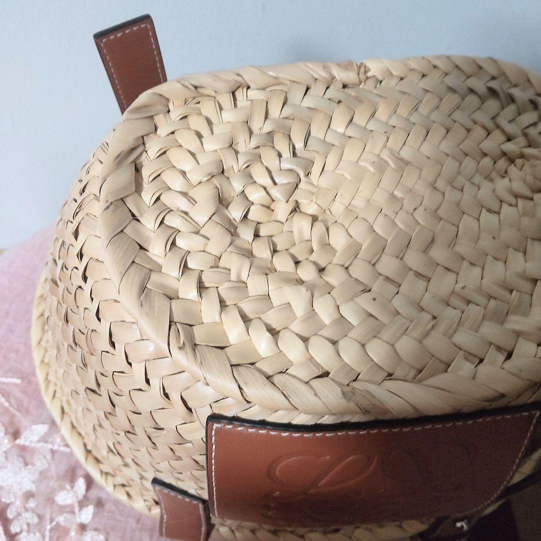 【美品】ロエベ　LOEWE　かごバッグ　スモール　ブラウン