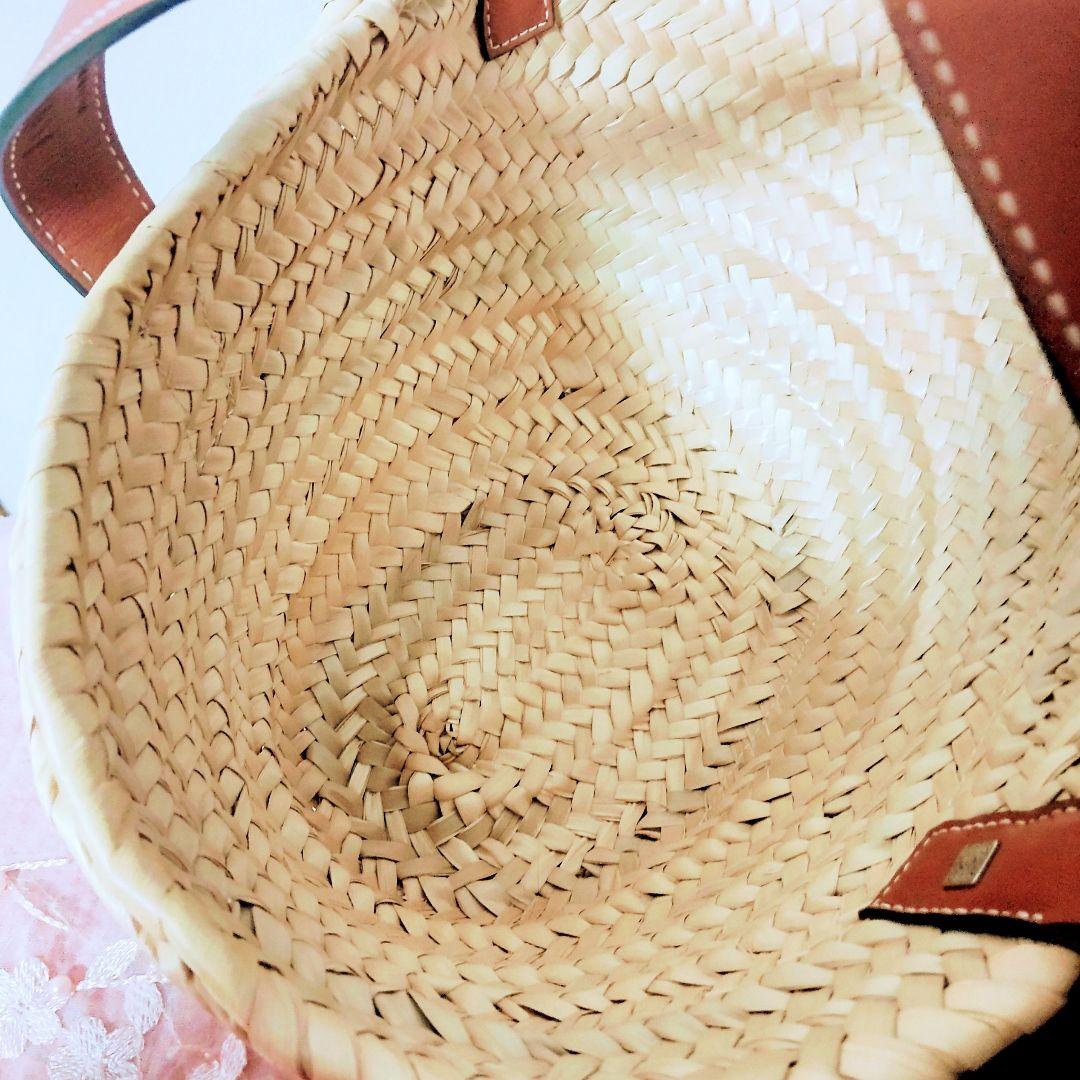 【美品】ロエベ　LOEWE　かごバッグ　スモール　ブラウン