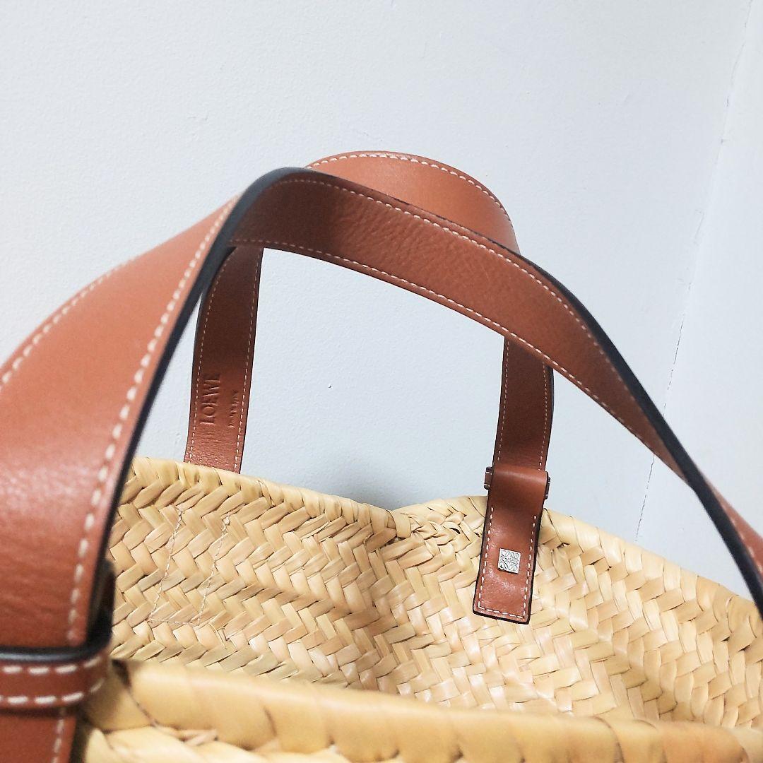 【美品】ロエベ　LOEWE　かごバッグ　スモール　ブラウン