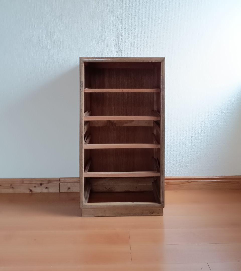 昭和レトロ ペイント 5段チェスト／古道具 箪笥　引き出し