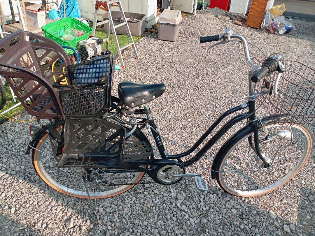 自転車　ママチャリ　チャイルドシート　群馬埼玉栃木