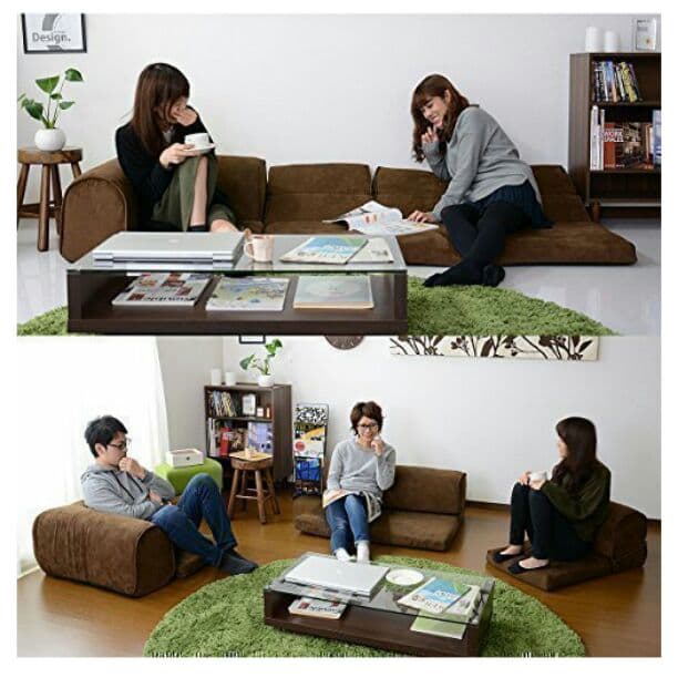 今人気☆送料無料  組み換え自由  ローソファー  選べる7色☆