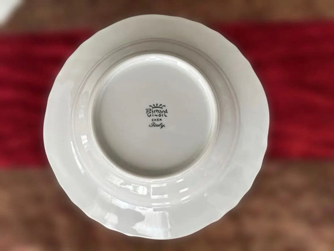 新品 リチャードジノリ ベッキオホワイト スープ皿 20cm 6枚 新品未使用